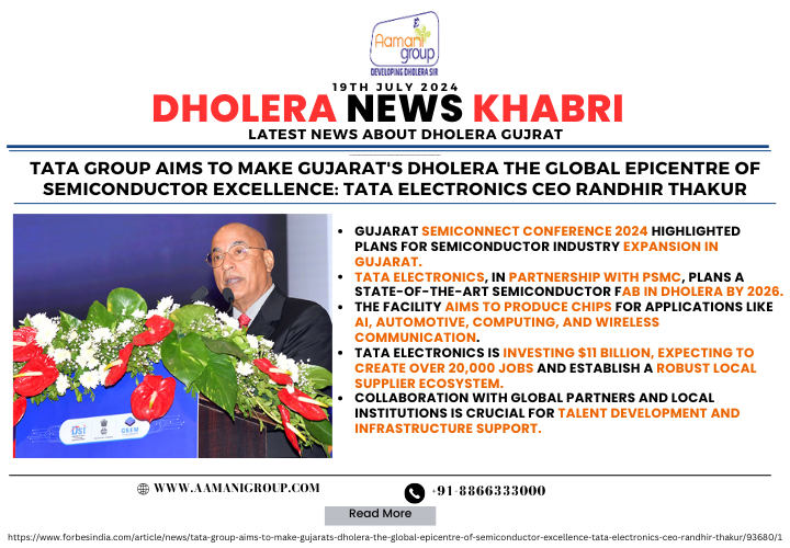 Tata Group Aims to Make Gujarat's Dholera the Global Epicentre of Semiconductor Excellence